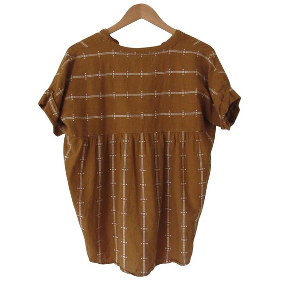 Madewell Lakeline Popover Shirttail Top XS - Picture 2 of 9